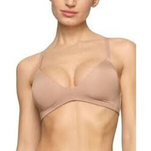 SKIMS 34C Wireless Form T-Shirt Bra Nude Everyday Lift Comfort Lite pad